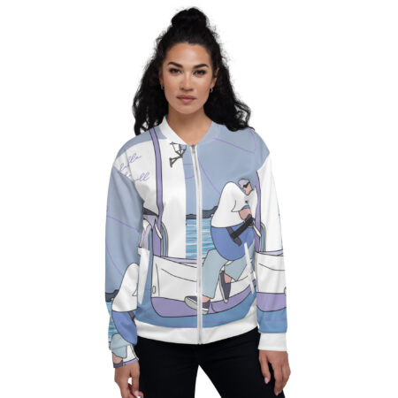 all over print unisex bomber jacket white front 6566faf7a8d8c