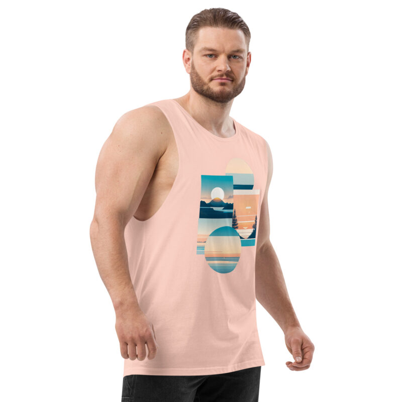 mens drop arm tank top pale pink right front 6550be117998f