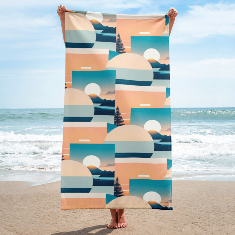 sublimated towel white 30x60 beach 6550f96f57e1d