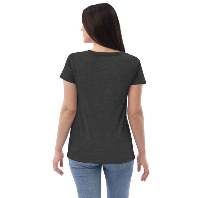 womens recycled v neck t shirt charcoal heather back 2 6551001a22882