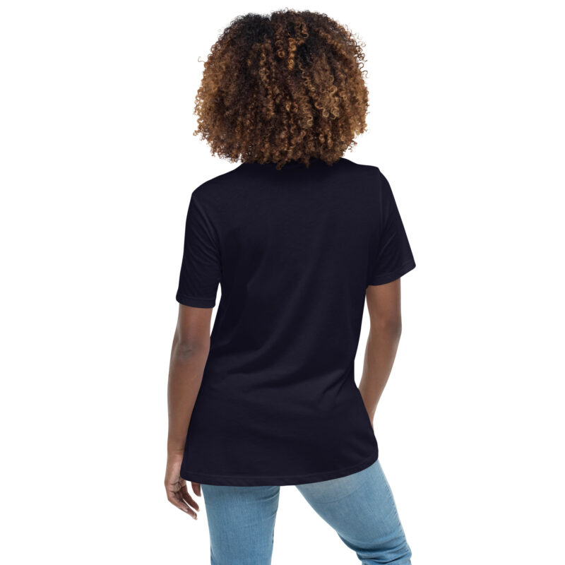 womens relaxed t shirt navy back 6550b7091386f