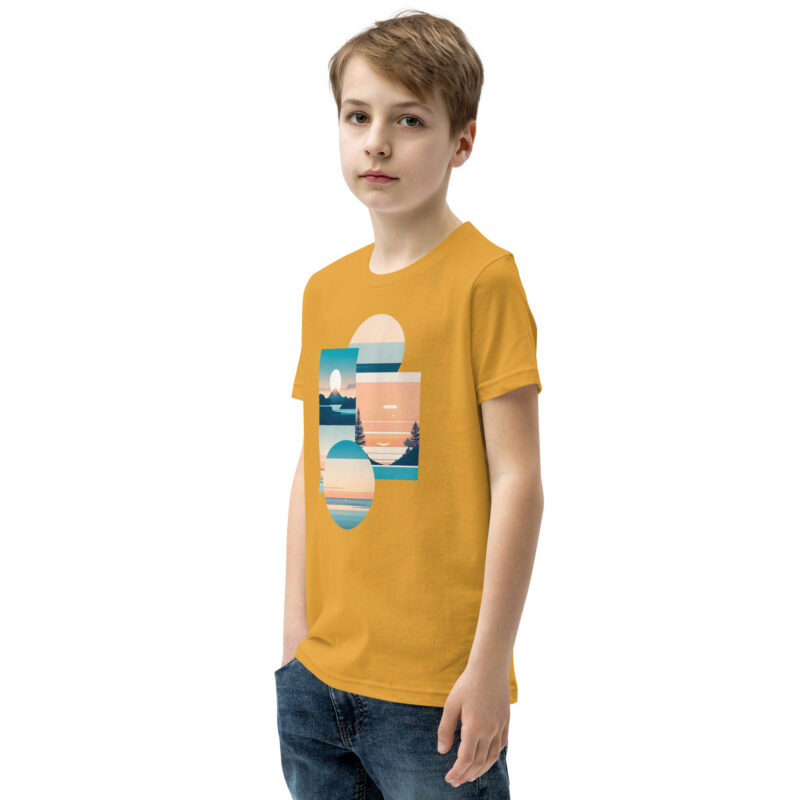 youth staple tee mustard left front 6550e8270aecf