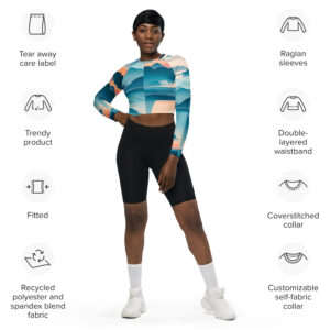 Crop Top Ecológico de Manga Larga: Estilo Atemporal con Naturaleza Consciente