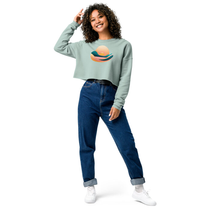 Sudadera Crop Horizonte: Estilo Moderno y Bienestar en Cada Puntada