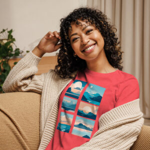 Camiseta Relax para Mujer: Estilo Versátil con Inspiración en la Naturaleza
